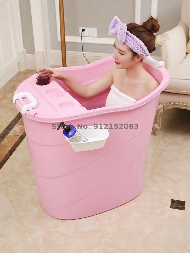 Ванна для взрослых пластиковая бытовая ванна с подогревом всего тела