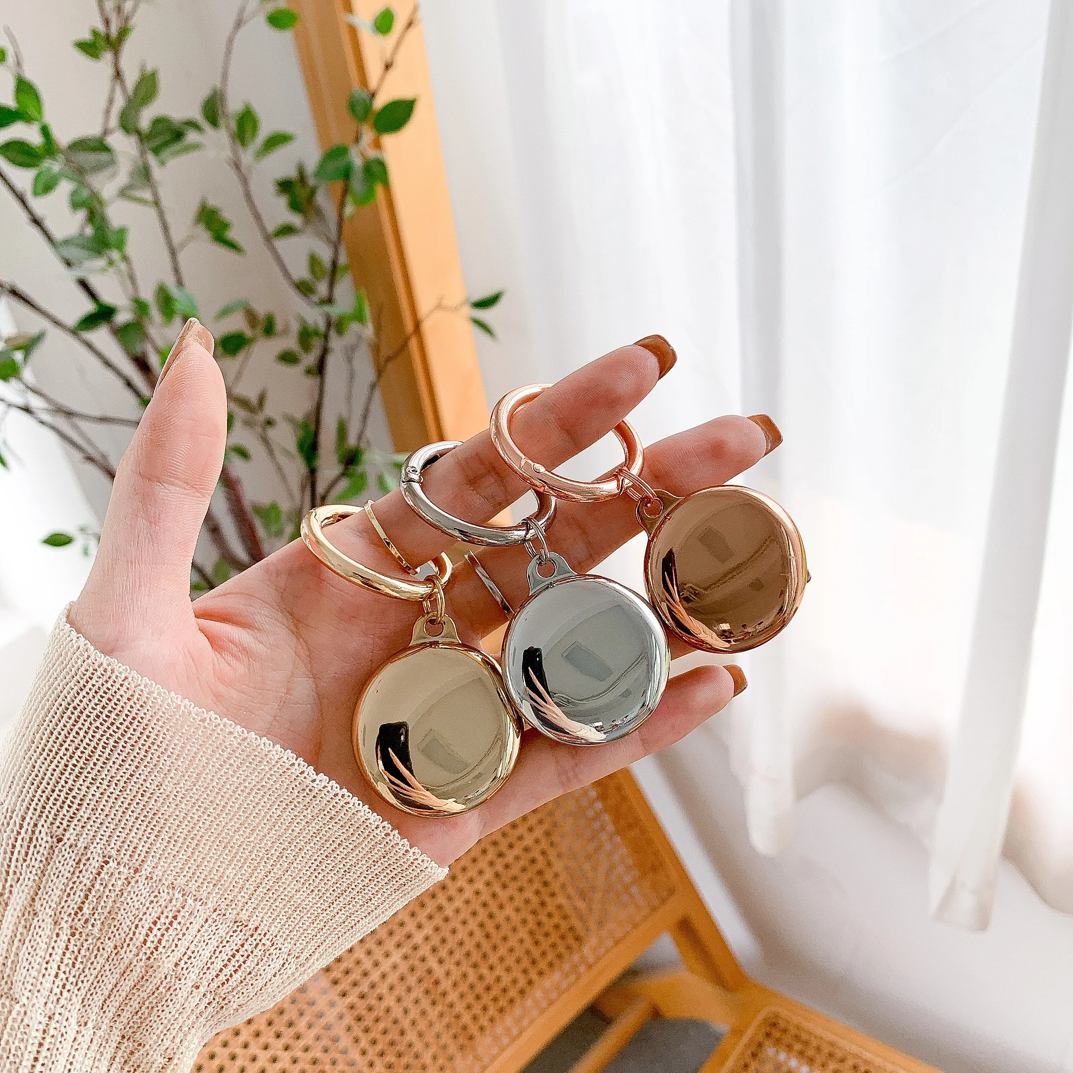 Воздушные бирки роскошный защитный чехол с золотым покрытием и брелоком сумка