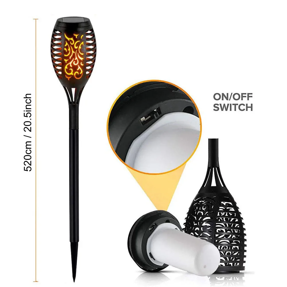 Фонарь на солнечной батарее в стиле ретро с мерцающим пламенем|Светодиодные