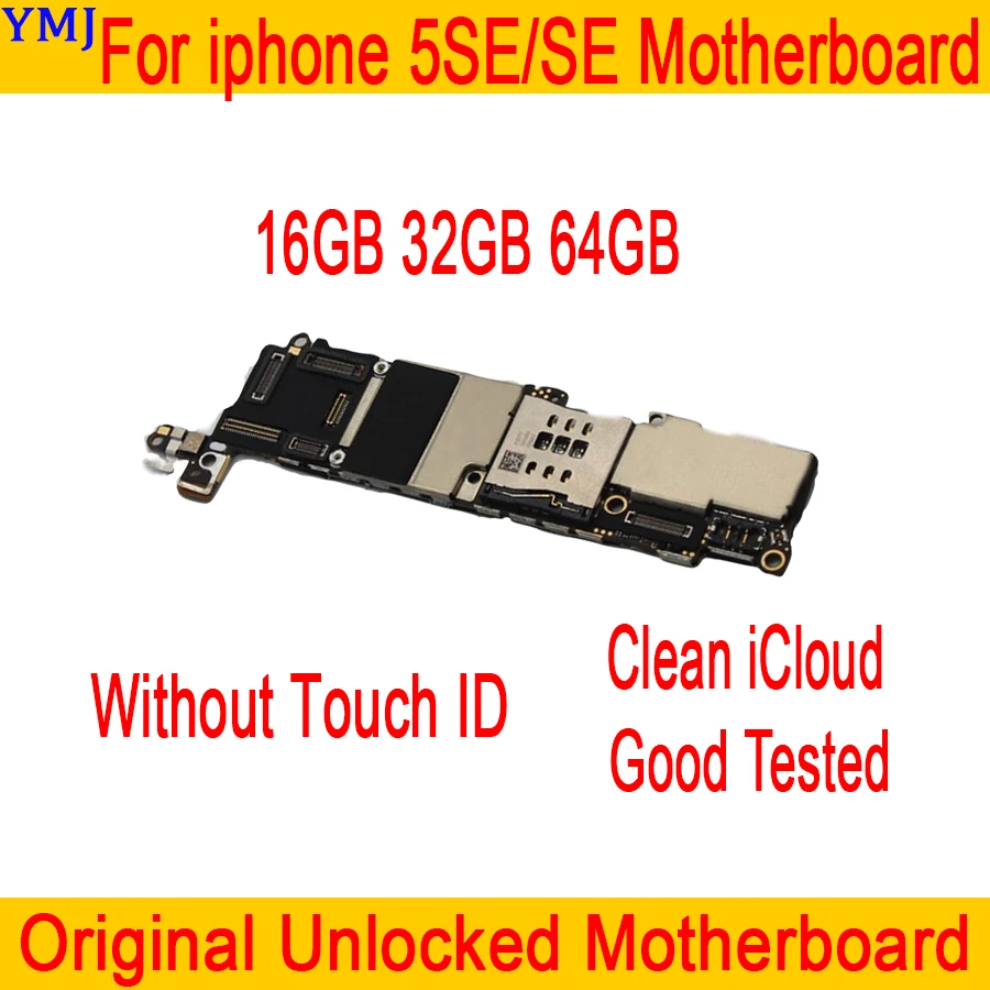Материнская плата для iphone SE 16 ГБ 32 64 128 дюймов с/без Touch ID 100% оригинал
