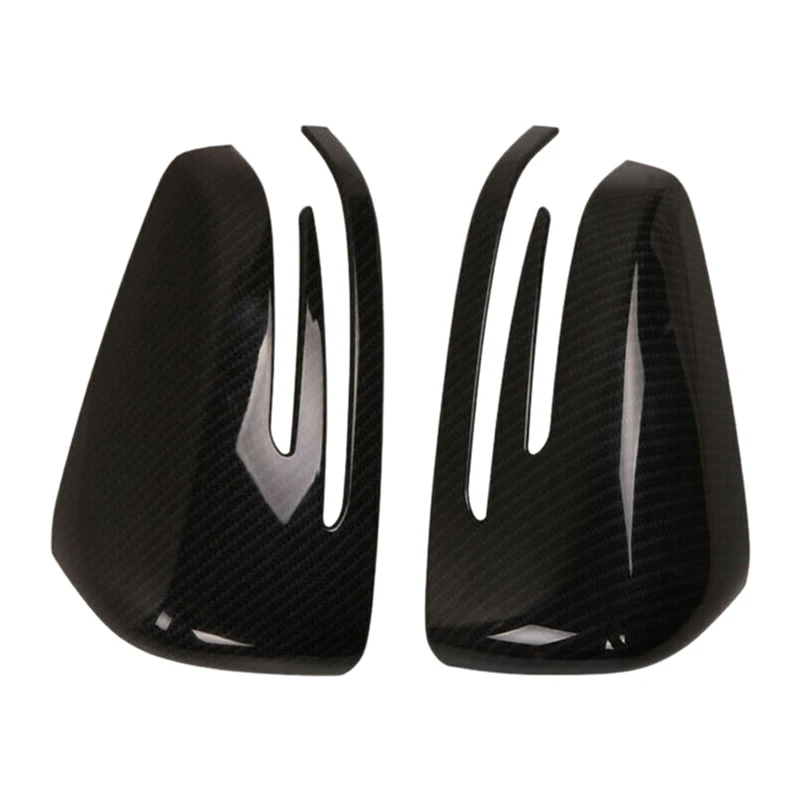 Carbon Fiber Side Rear View Mirror Cover Trim 2Psc for Mercedes Benz a CLA GLA GLK Class W176 W117 X156 X204