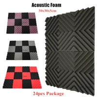 make friend 24pcs 30x30x5cm studio acoustic foam sound insulation treatment panels ktv drum room wall soundproof foam sponge pad