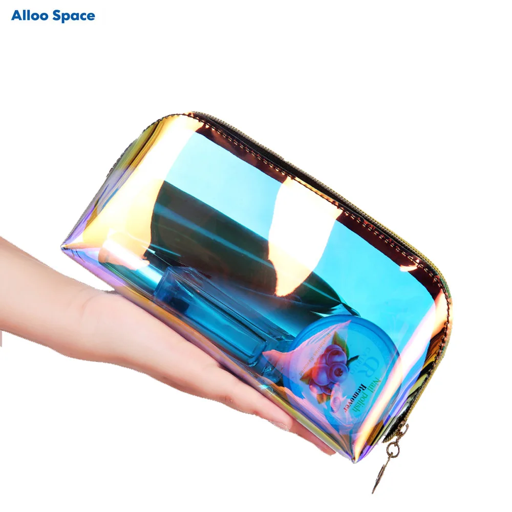 Водонепроницаемая голограммовая симфония косметичка прозрачная TPU маленькая