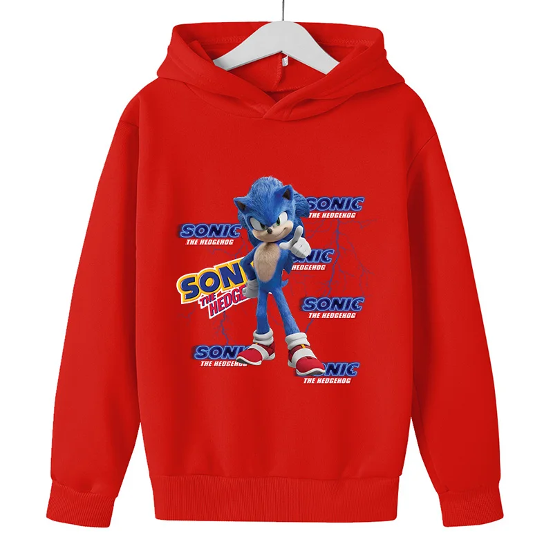 

Sonic the Hedgehog Clothes Summer Cool 3d Kids Hoodies girls Family shirts Boys hoodies Mario Sweatshirt Autumn Children's Tops