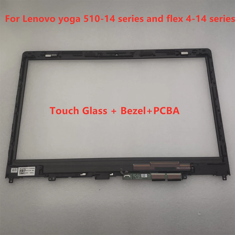 

14'' Touch Glass Digitizer + Bezel For Lenovo Flex 4-1435 1470 1480 YOGA 510-14AST 14IKB 14ISK