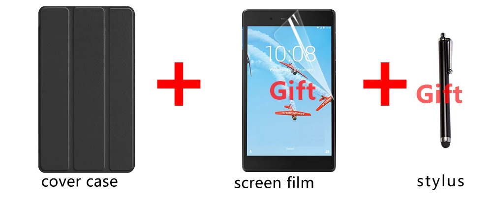 PU чехол КРЫШКА ДЛЯ lenovo Tab4 Tab 4 7 Essential TB7304 TB-7304F TB-7304I TB-7304X " Smart cover(выпуск)+ подарок