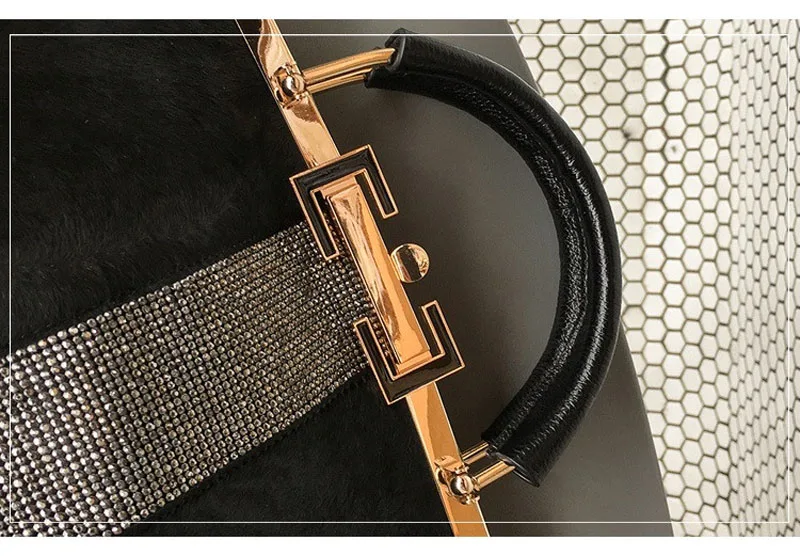 Новая мода pu Ms. Boston сумка через плечо сумка из конского волоса сумка через плечо bolsa