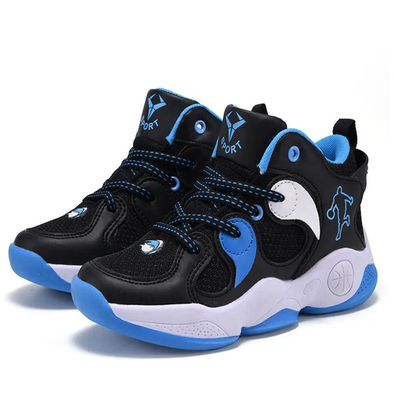 

Kids Basketball Sneakers Black Breathable Light Children Shoe Non-slip Casual Boys Shoes Walking Sport Girls Sneakers Zapatillas