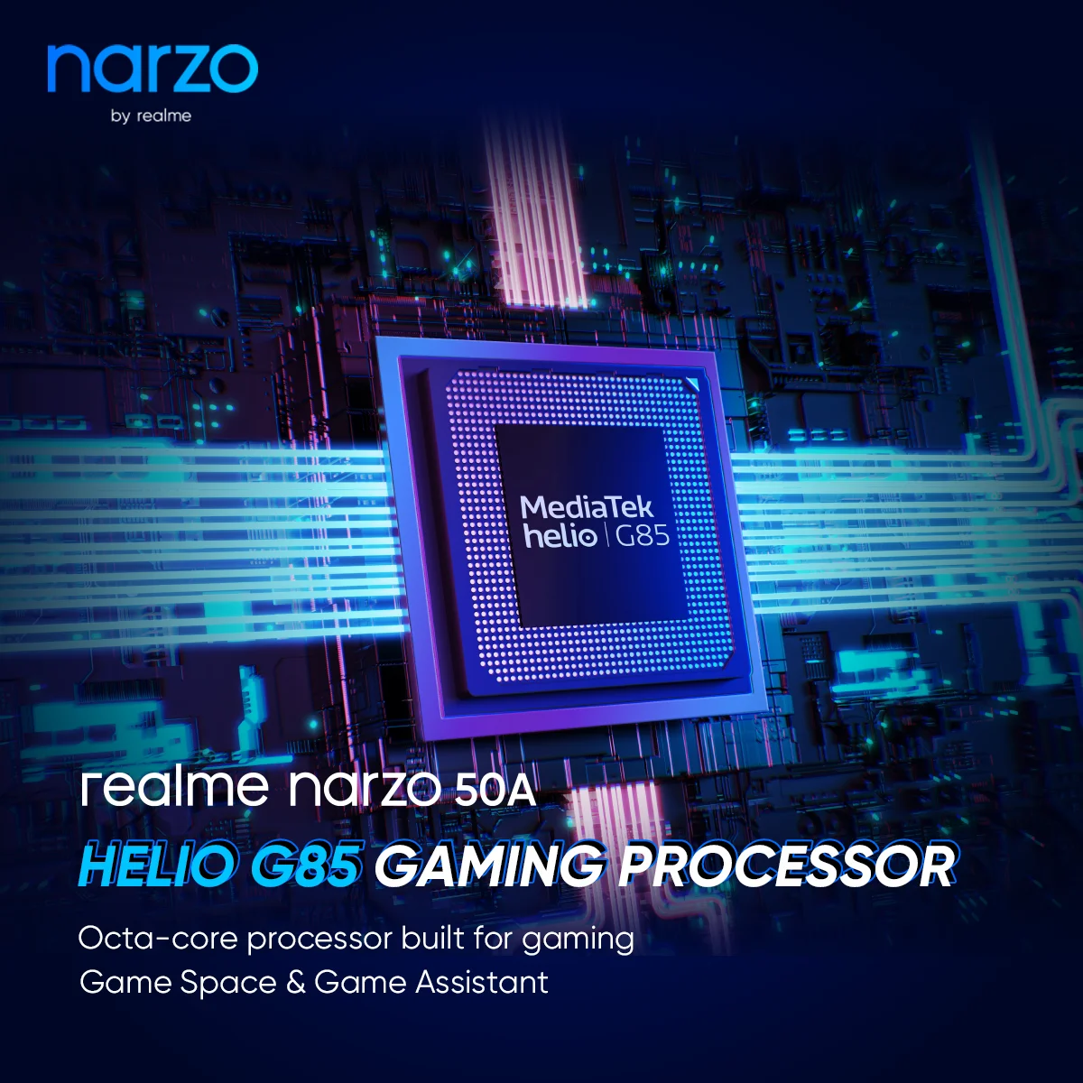 Смартфон realme narzo 50a 4 + 128 ГБ процессор Helio G85 тройная камера 50 МП экран 6 5 дюйма