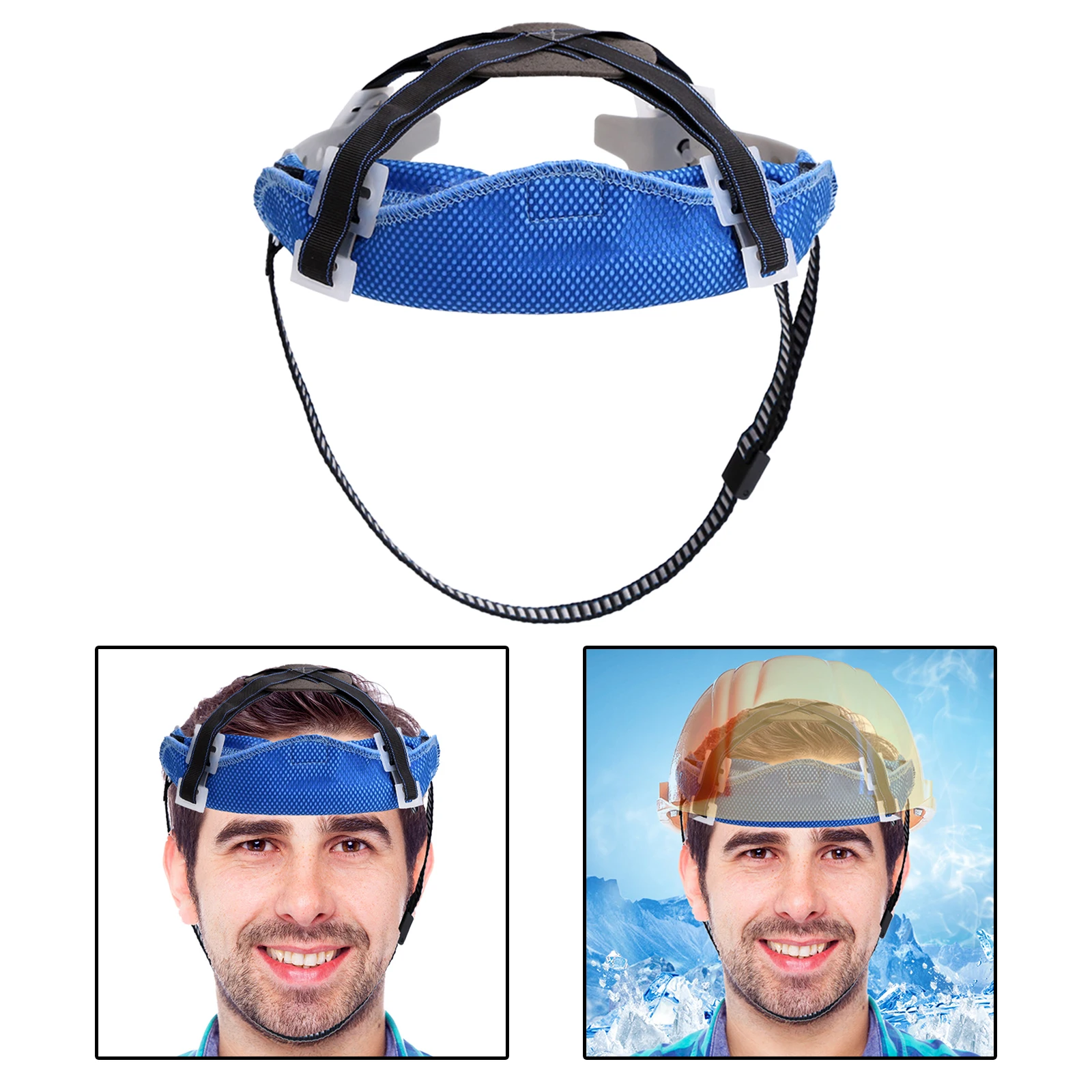 Охлаждение PVA холодная ткань твердый головной убор Sweatband лайнер полоса холодное