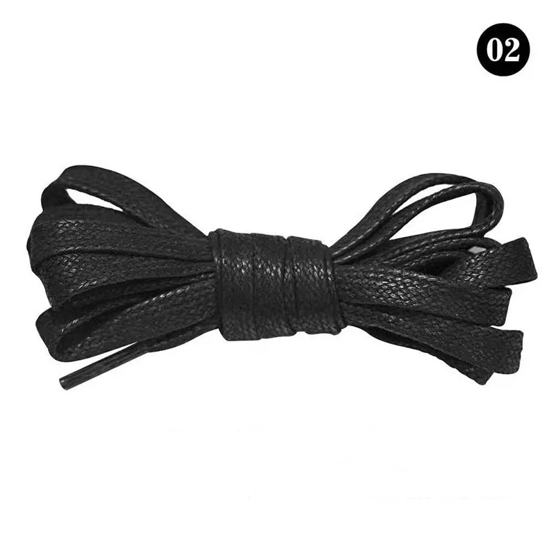 50/80/100/120CM 1Pair Unisex Waxed Flat Shoelaces Leather Waterproof Casual Shoes Laces Boots Shoelace For Shoes Accessories