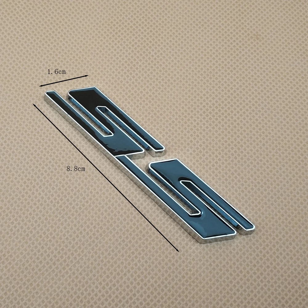 Стайлинг автомобиля металлическая буква SS Автомобильная эмблема наклейка