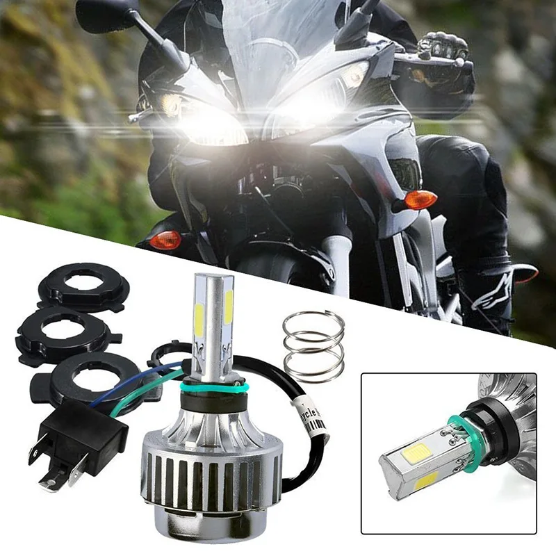 

H4 LED Light Car Headlight Motorcycle Led Headlight H 4 Bulb Auto Lights Headlamp C0B 12V 30W 3000LM 6000K Car Moto Accessories