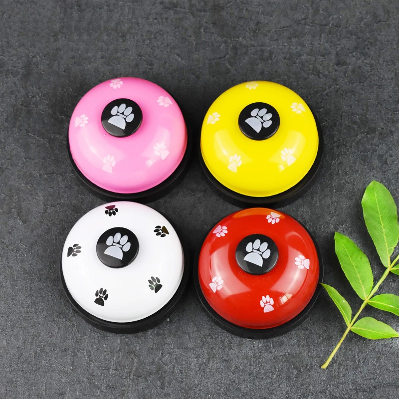 

Teddy Puppy Pet Call Pet Bell Supplies Pet Toy Training Calls Dinner Small Bell Footprint Ring Dog Toys