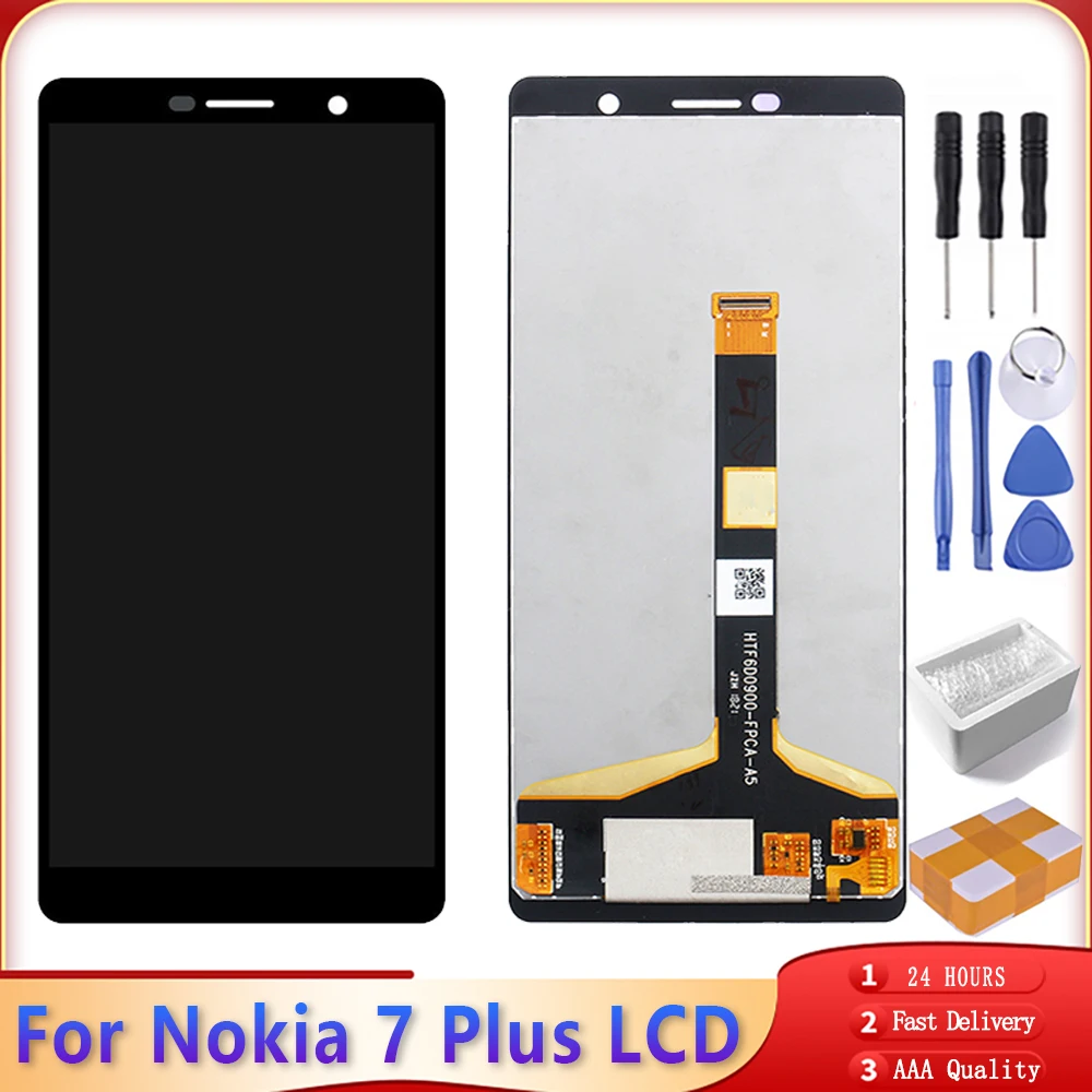 6 0 &quotОригинальный ЖК дисплей для NOKIA 7 Plus TA 1062 1046 1055 с сенсорным экраном и