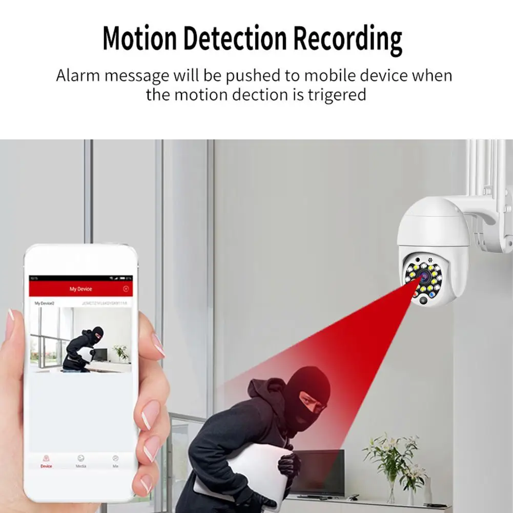 

1.5inch 1080P HD PTZ Accessories iP Camera PTZ Camera WiFi Security Wireless Cameras Motion Detection Night Vision