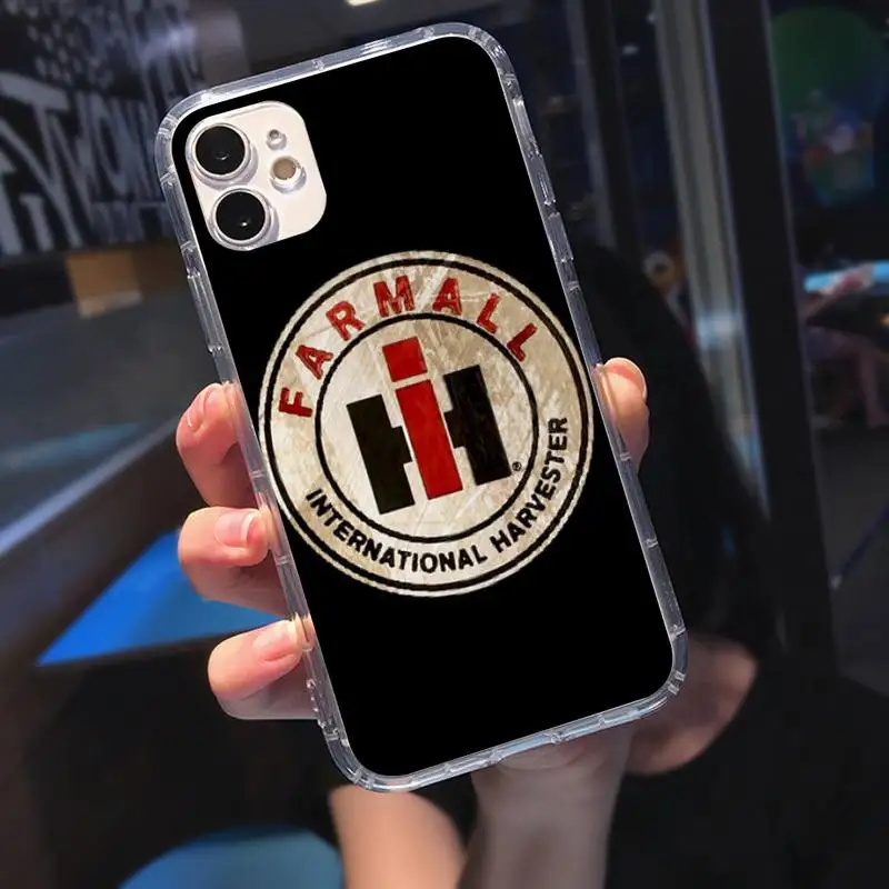 

CASE IH Tractor Soft Phone Case Transparent Case For Iphone 6 6s 7 8 Plus XR X XS 11 12 Pro Max