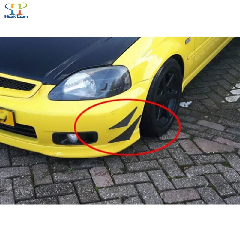 Черный 4 шт. автомобильный Стайлинг Универсальный Автомобильный передний бампер