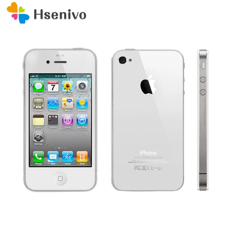 Apple Iphone 4 б/у (95% Новинка) разблокированный iPhone Телефон 8 Гб ПЗУ двухъядерный 3 5