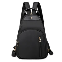 nylon backpack fashion women small travel backpacks zipper closure oxford daypack schoolbag school bag set for teen bookbag