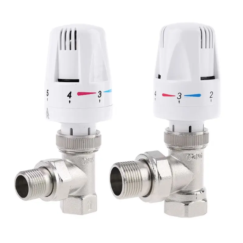 

Automatic Thermostatic Radiator Valve Thermostat Temperature Control Valve Angle Floor Heating Special Valve Copper DN15 DN20