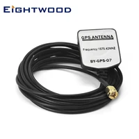 eightwood car gps active antenna 1575 42 mhz%c2%b13 mhz waterproof with sma male connector 5m cable magnetic mount for gps navigator