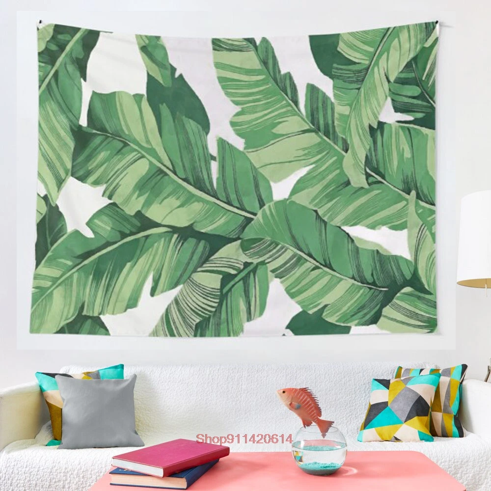 

Tropical banana leaves VI tapestry wall decoration witchcraft tapestry Bohemian Hippie home decoration mattress yoga mat