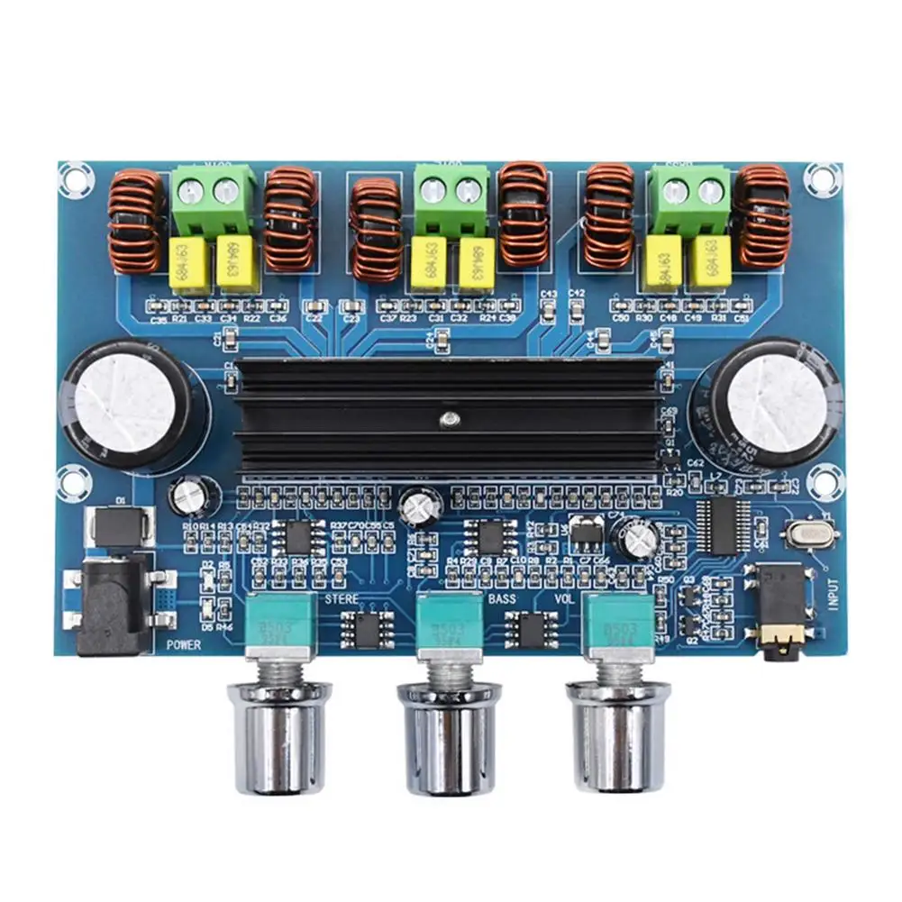 2*50 Вт + 100 Bluetooth 5 0 Dual TPA3116D2 Плата усилителя мощности сабвуфера 2 1 каналов TPA3116 аудио