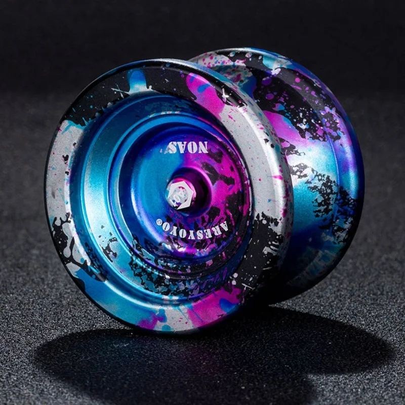 

40JC Classic Yo Tri Ball, красочная металлическая игрушка Yo-yos для малышей, чувствительная игра, Интерактивная гирлянда