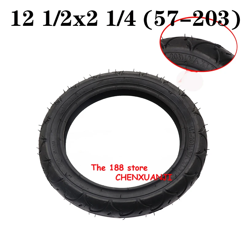 

12-inch Tyre Children's Bicycle, Folding Bicycle Accessories Inner Tube Outer Tire(47-203)12 1/2X1.75X2 1/4