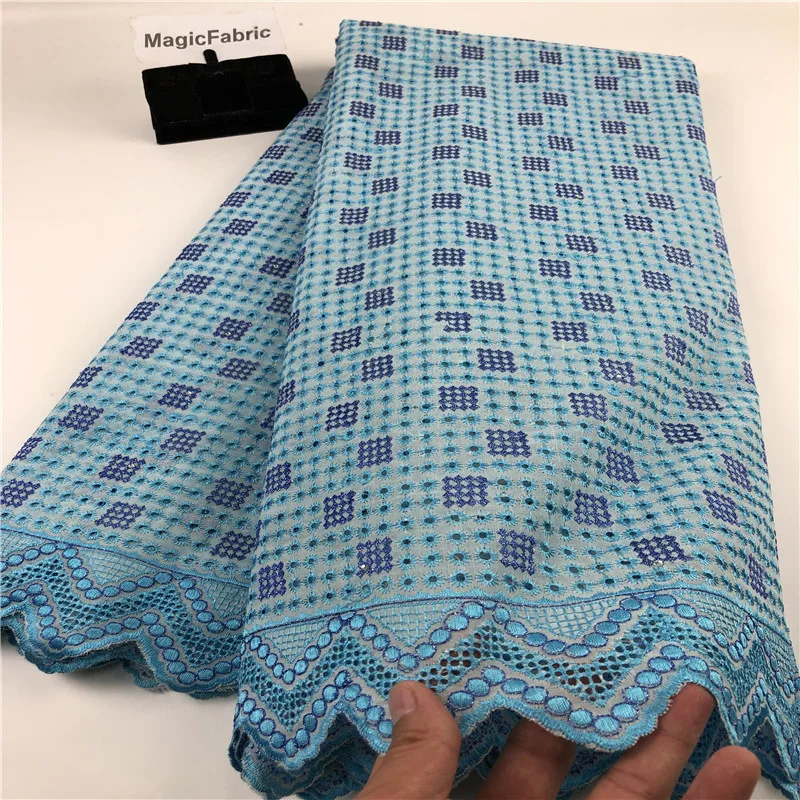 2019 Африканская Хлопковая вуаль кружевная ткань Высококачественная нигерийская