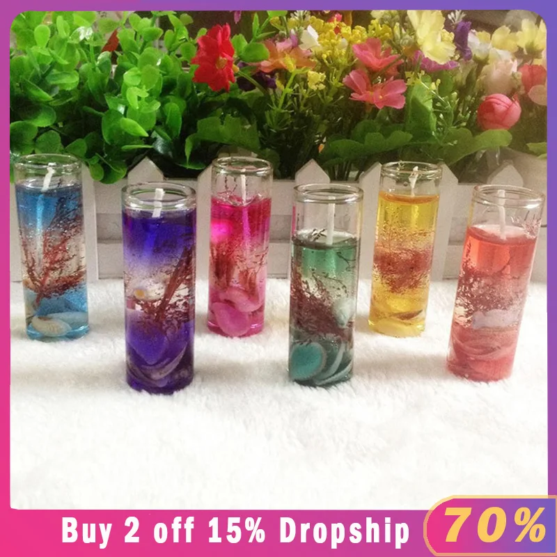 Креативная океанская свеча желе воск эфирное масло свадебный подарок