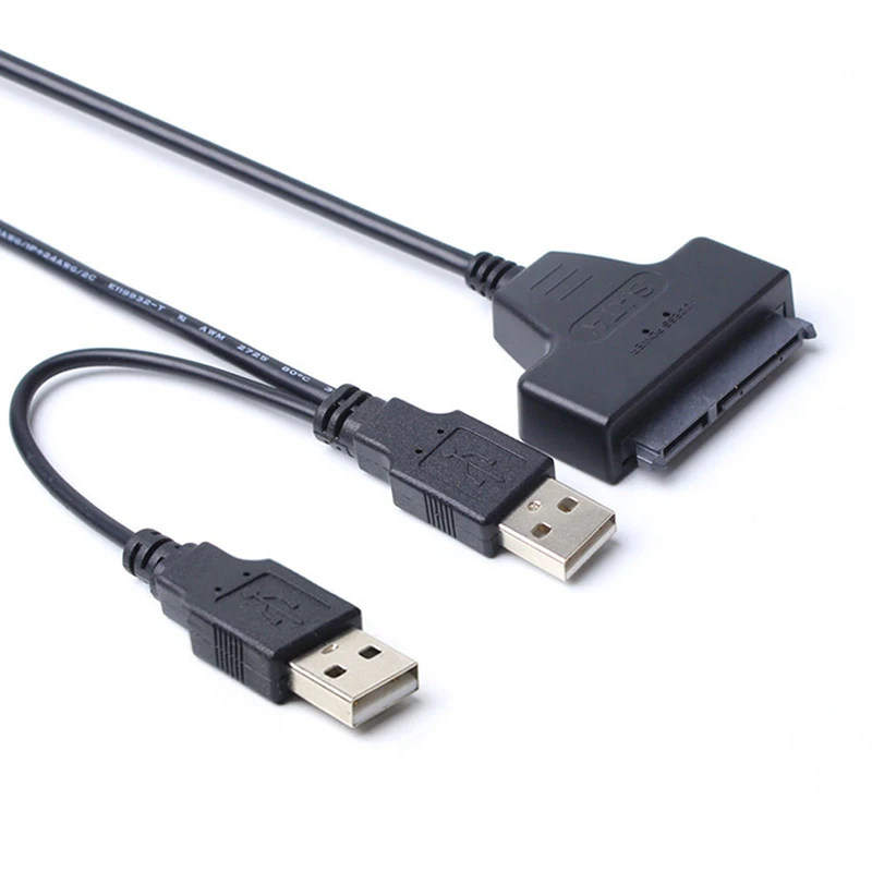 

Соединительные кабели для жестких дисков компьютера, 2,5 дюйма, 22P, 2,0, кабель USB-SATA, последовательный адаптер ATA для жестких дисков HDD/SSD, ноутбуков