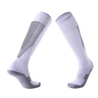 Новые мужские футбольные носки, Нескользящие уличные Компрессионные гольфы выше колена, высококачественные дышащие носки для бега