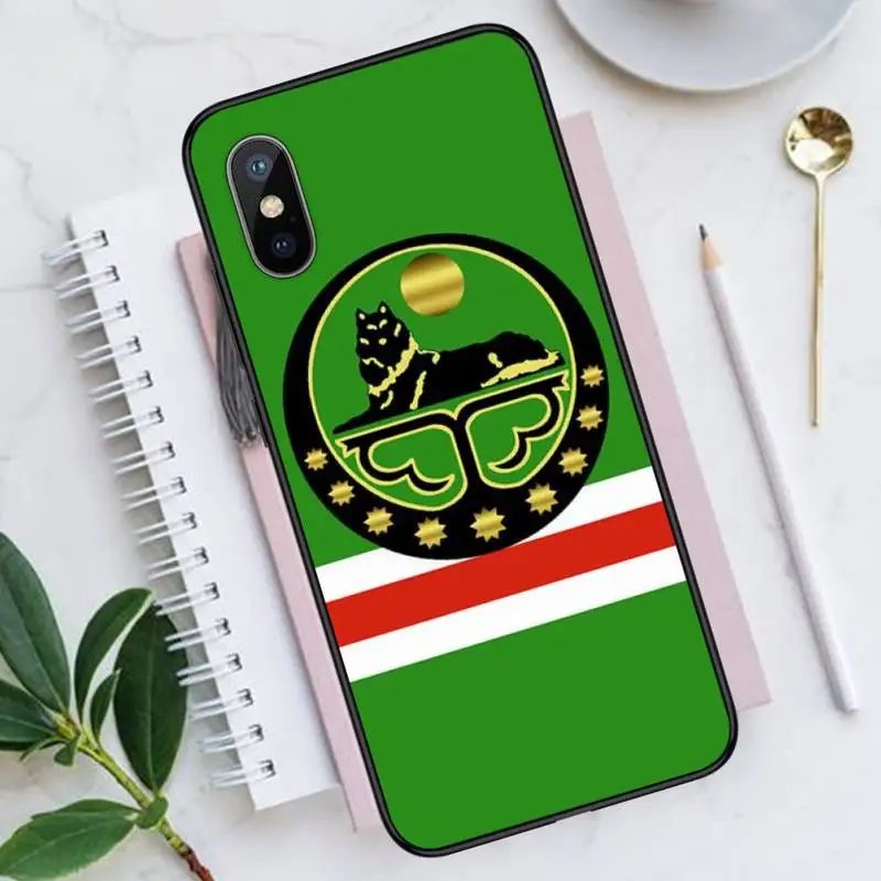 

Chechnya flag design pattern Phone Cases for iPhone 11 12 pro XS MAX 8 7 6 6S Plus X 5S SE 2020 XR Luxury brand shell