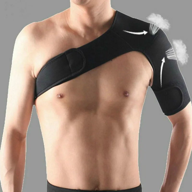 

Adjustable Shoulder Brace Men Women Gym Sports Care Single Shoulder Support Back Brace Guard Strap Wrap Belt Band Pads Bandage