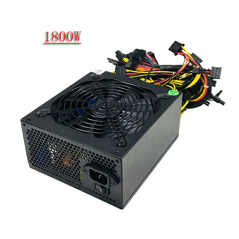 ПК добычи Рог Питание 1800W блок питания ATX Eth Шахтер источника компьютер Графика Применение для rx470 480 570 580 GTX1060 1070 1080 8 GPU карты B