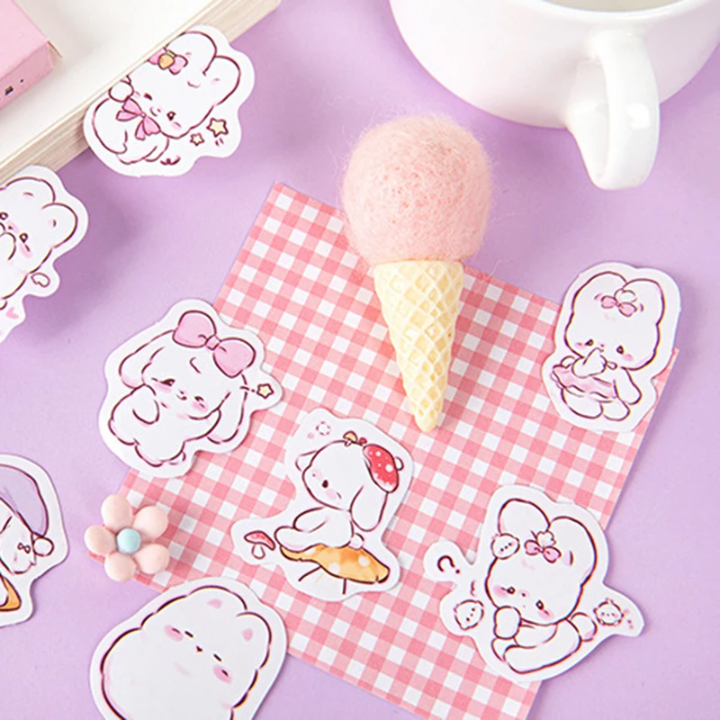 45 шт./компл. Kawaii Bunny Mini бумажная наклейка для творчества Ablum дневник в стиле