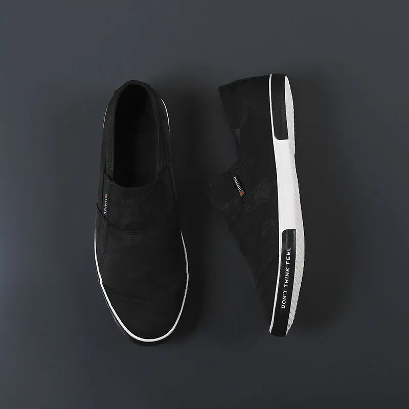 

New spring and summer canvas shoes deodorant old Beijing cloth shoes fashionable men's casual shoes