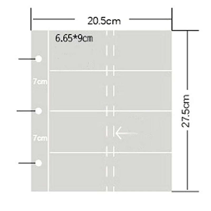 

25Pages 1 2 3 4 8 Pockets Photo Album Cards Page For Magical currency Ticket Collection Board Game Cards star Post cards