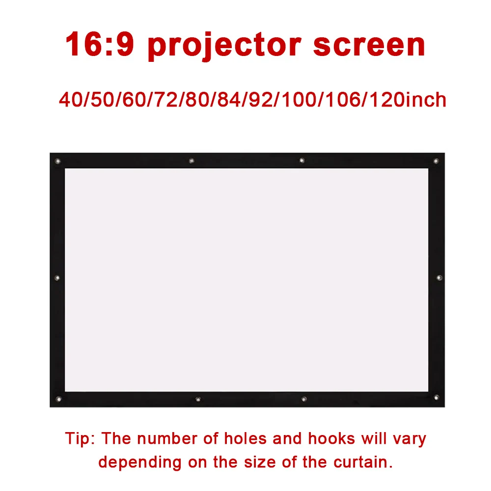 Экран проектора 4:3 из полиэстера и спандекса видеопроектор для домашнего