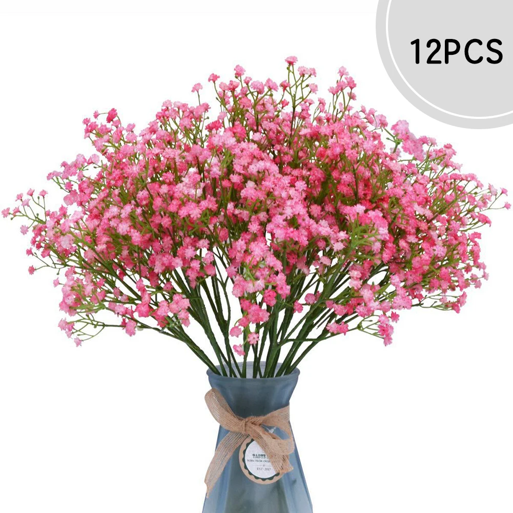 12 шт. искусственные детские дышащие Цветы Поддельные Гипсофилы DIY Цветочные