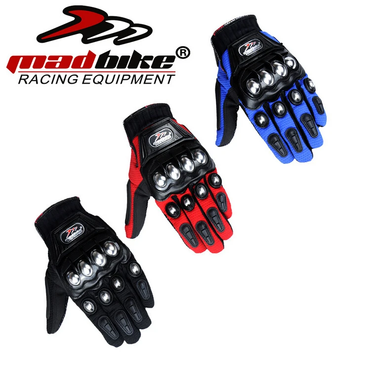 Мотоциклетные Перчатки Madbike защитные перчатки из нержавеющей стали спортивные