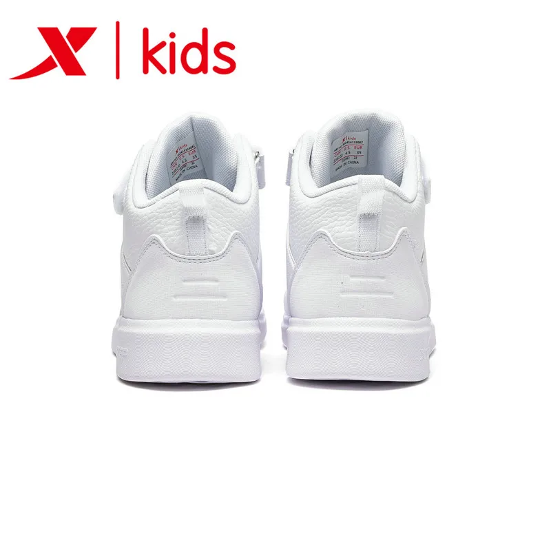 Модные высокие кроссовки Xtep для девочек сезон весна зима Разноцветные