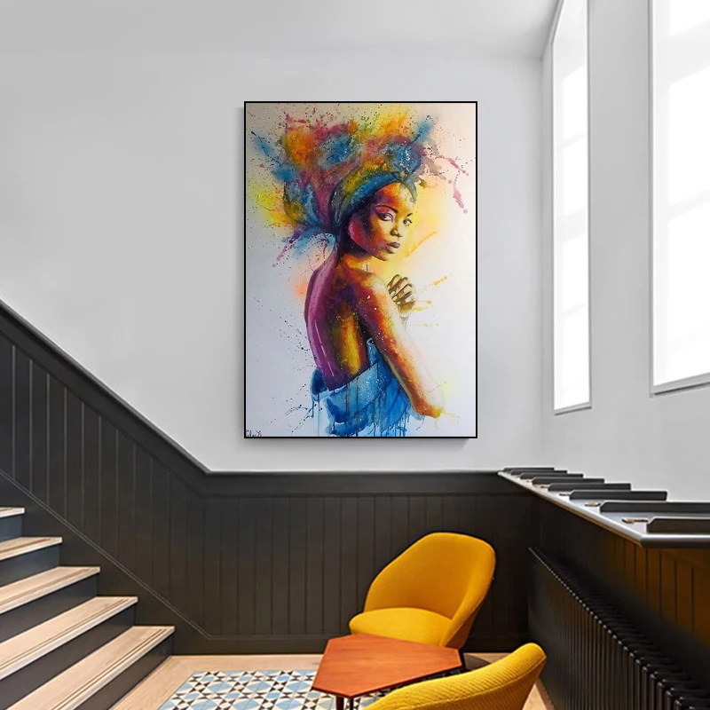 Граффити красочные художественные плакаты и принты холст картина настенная