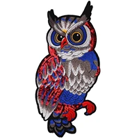 new colorful animal appliques cartton owl patches iron on patches for clothing 3d high quality clothes bags shoes badges sticker