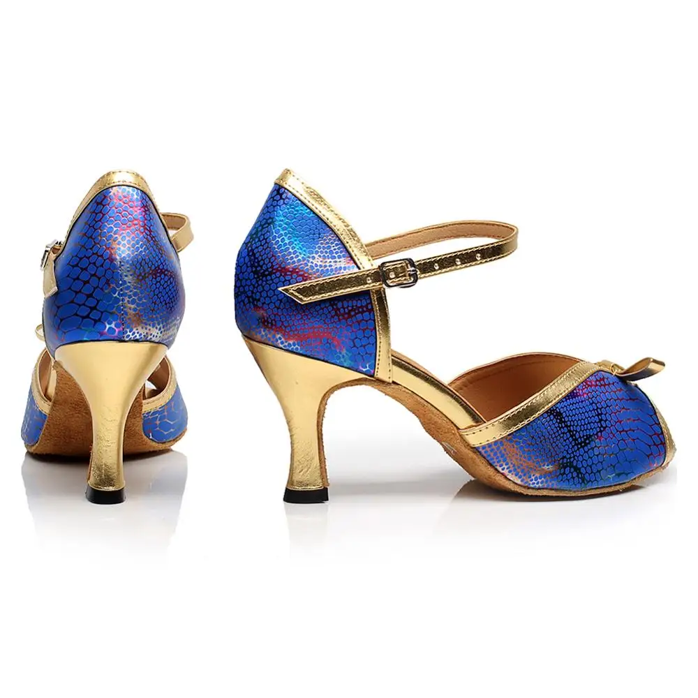 Женские танцевальные туфли DKZSYIM черные сандалии из искусственной кожи для