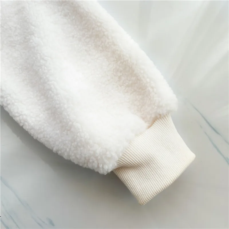 

2021 Autumn Winter New Women's Sweatshirt Fashion Fleece Hoodies Casual Cartoon Print Mid length Kawaii Hooded Sweatshirt