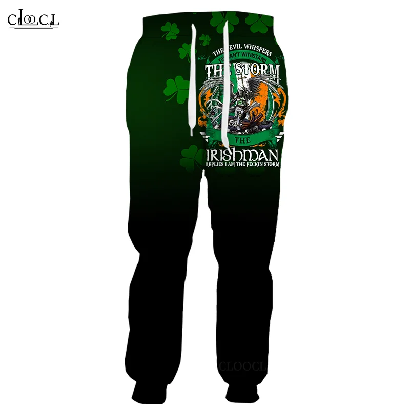 CLOOCL Irish St.Patrick Day Sweatpant 3D Print Trousers Men Women Harajuku Jogging Pant Streetwear Casual Pant Drop Shipping