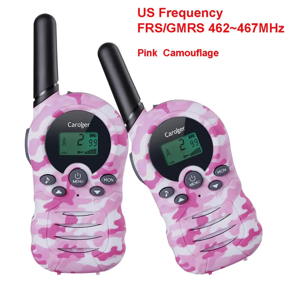 US Acu Camouflage Caroger 2 шт рации 22/8 канал 462/467/446 MHZ двухстороннее радио 3300 метров/2 милей диапазон ручного переговорного камуфляж - Цвет: US Acu Camouflage